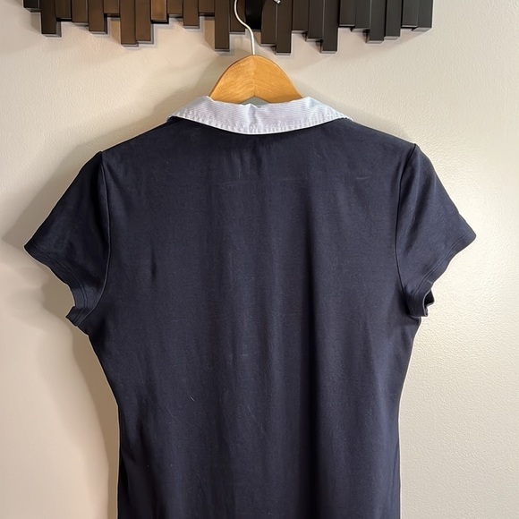 TOMMY Hilfiger V-neck Polo Dress Size Medium, T-Shirt Dress Short Sleeve Casual - Picture 4 of 11